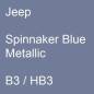 Preview: Jeep, Spinnaker Blue Metallic, B3 / HB3.